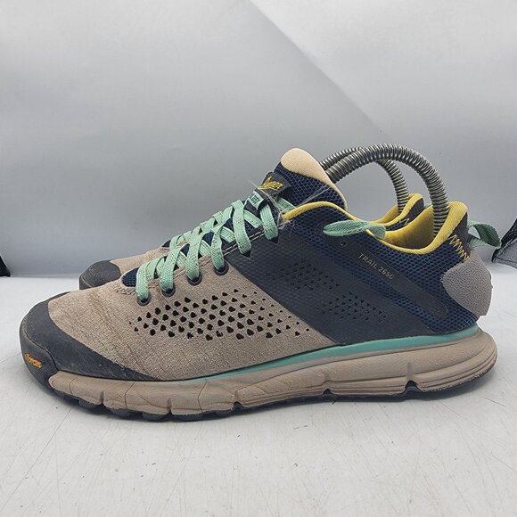 Danner Trail 2650 Womens Size 8 Gray Blue Hiking Shoes Trails Outdoors Vibram - Picture 14 of 14